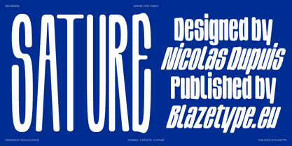 Sature Rounded Font Poster 7