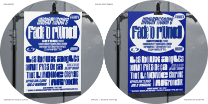 Sature Rounded Font Poster 3