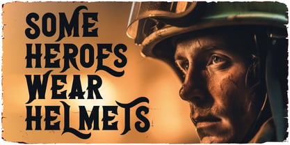 Fireman Font Poster 6
