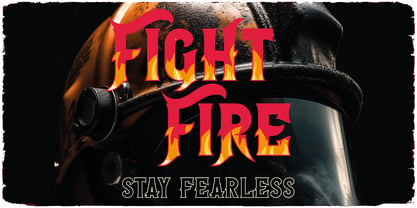 Fireman Font Poster 2