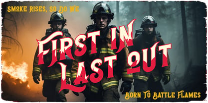 Fireman Font Poster 4