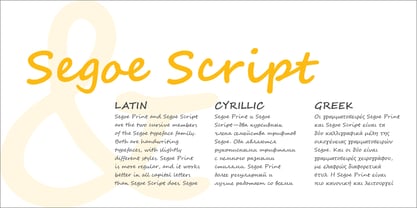 Segoe Script Font Poster 4