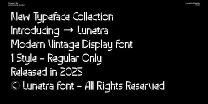 Lunetra Font Poster 2