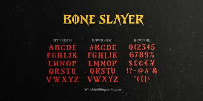 Bone Slayer Font Poster 9