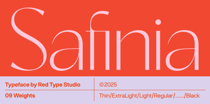 Safinia Font Poster 1