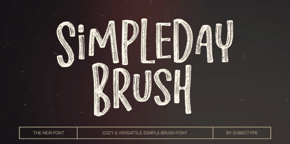 Simpleday Brush Font Poster 1