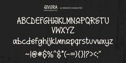 Jivora Font Poster 14