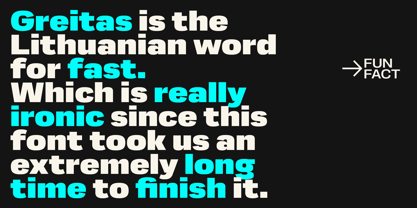 Greitas Font Poster 6