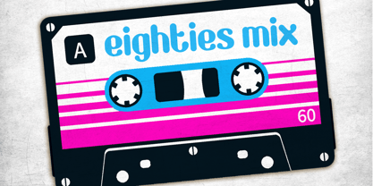 Eighties Rounded Font Poster 3