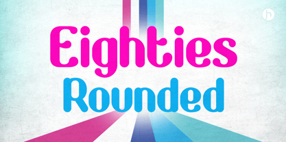 Eighties Rounded Font Poster 1