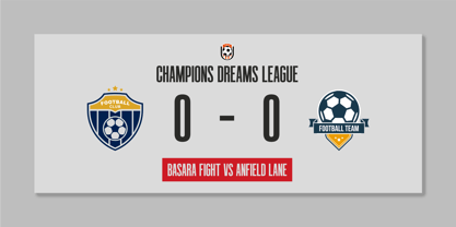 Victory Striker Slant Font Poster 4