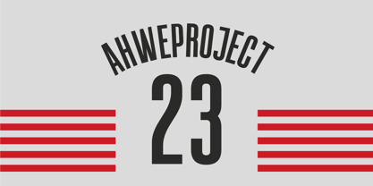 Victory Striker Slant Font Poster 8