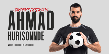 Victory Striker Slant Font Poster 5