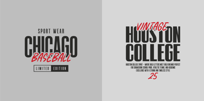 Victory Striker Slant Font Poster 2