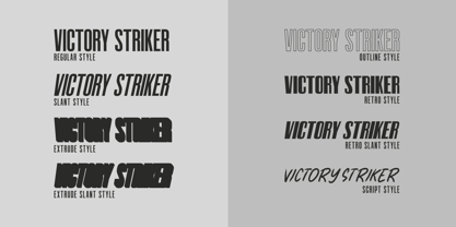 Victory Striker Slant Font Poster 10