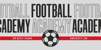 Victory Striker Slant Font Poster 9