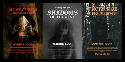 FA Gravethorn Font Poster 4