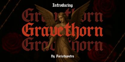 FA Gravethorn Font Poster 1