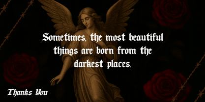 FA Gravethorn Font Poster 9