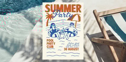 Martini and Lobster Font Poster 8