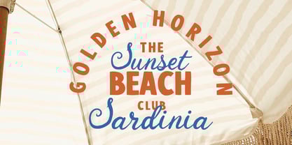 Martini and Lobster Font Poster 2