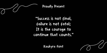 Kaukyra Font Poster 5