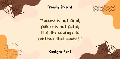 Kaukyra Font Poster 3