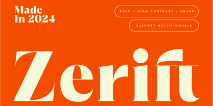 Zerift Font Poster 1