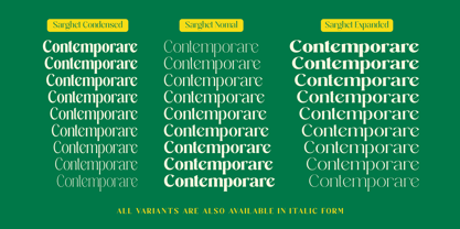 Sarghet Font Poster 2