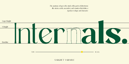 Sarghet Font Poster 8