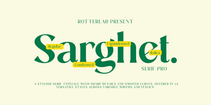 Sarghet Font Poster 1