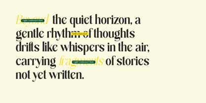 Sarghet Font Poster 3