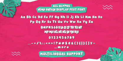 Nemu Ontain Font Poster 9