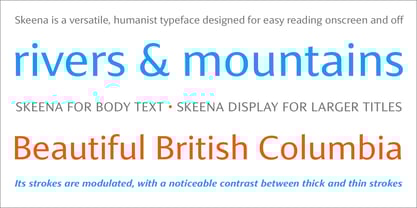 Skeena Font Poster 3