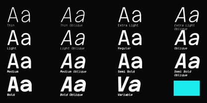 Artavion Mono Font Poster 6