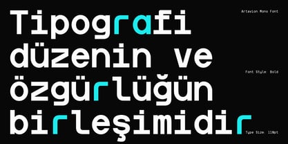 Artavion Mono Font Poster 7