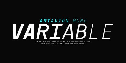 Artavion Mono Font Poster 5