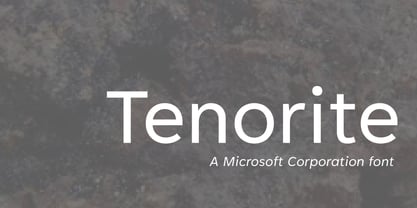 Tenorite Font Poster 1