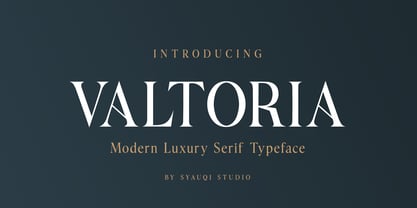 Valtoria Font Poster 1