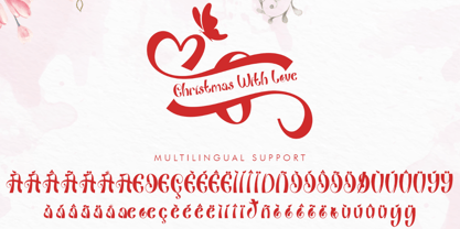 Christmas With Love Font Poster 7