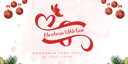 Christmas With Love Font Poster 1