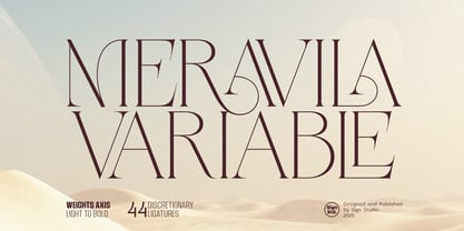 Meravila VF Font Poster 1