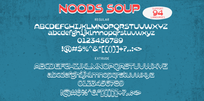 Noods Soup Font Poster 11