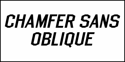 Chamfer Sans JNL Font Poster 4