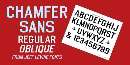 Chamfer Sans JNL Font Poster 1