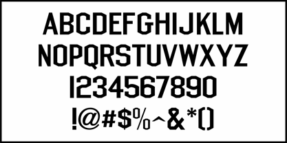 Chamfer Sans JNL Font Poster 3