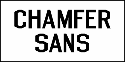 Chamfer Sans JNL Font Poster 2