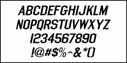 Chamfer Sans JNL Font Poster 5