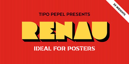 Renau Font Poster 1