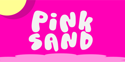 Pink Sand Font Poster 1